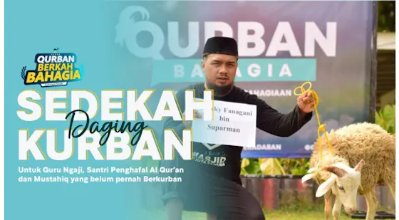 SEDEKAH DAGING KURBAN BERSAMA MASJID SEJUTA PEMUDA & SIDAQ